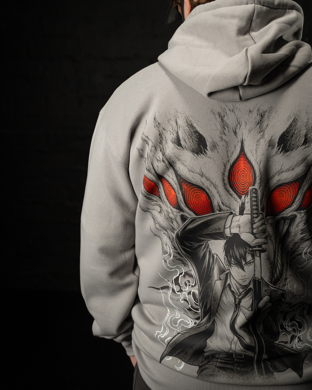 Grey Fox Hunter Hoodie, printed to order in Durban by STEKU