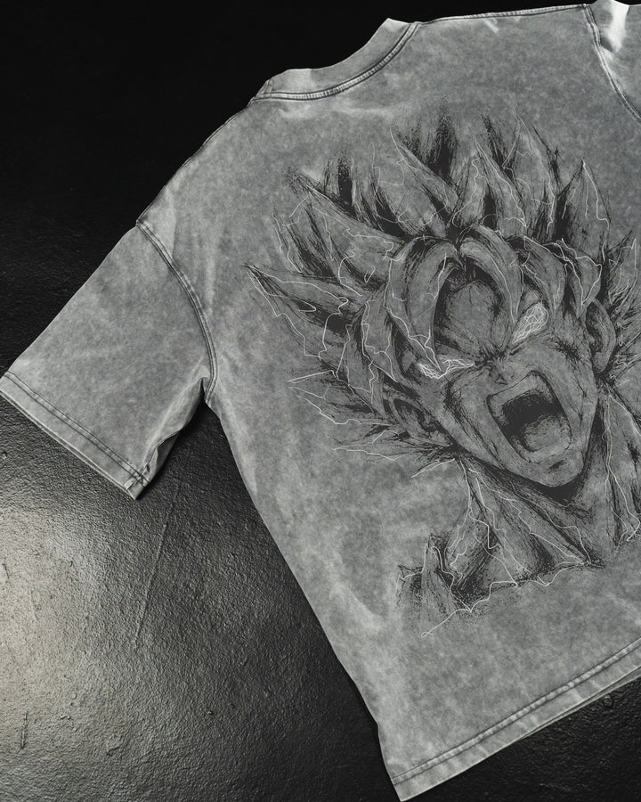 Rage Awakened Acid Wash Tee by STEKU