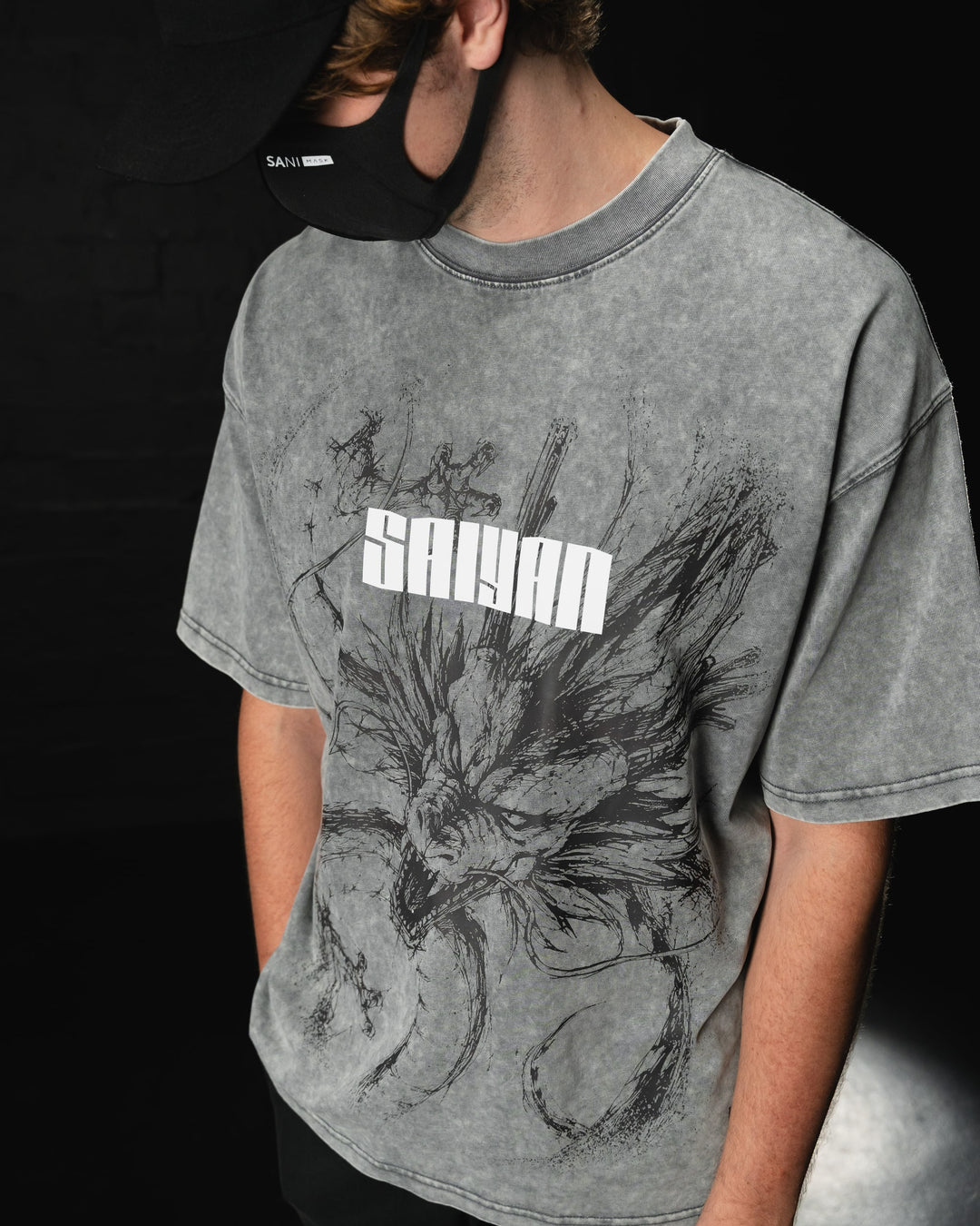 Rage Awakened Acid Wash Tee by STEKU